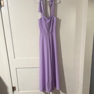 Elegant Wide Leg Lavender Jumsuit